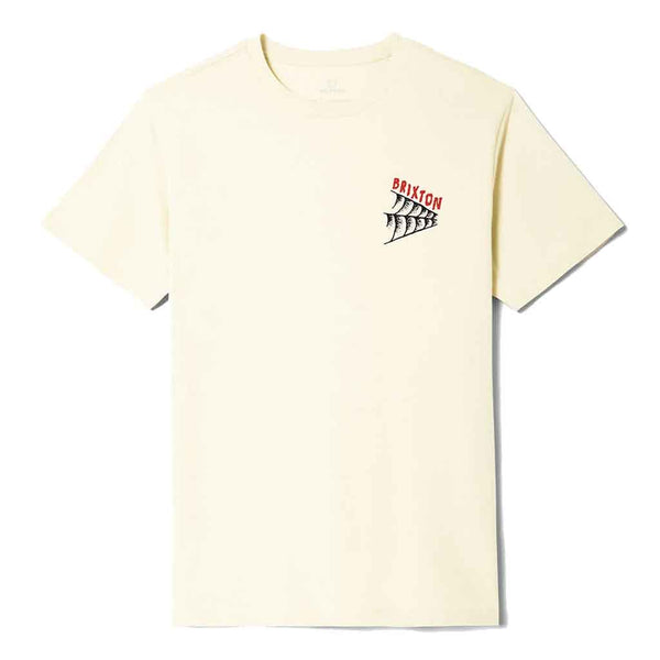 Brixton Switchbacl S/S Standard Tee - Cream