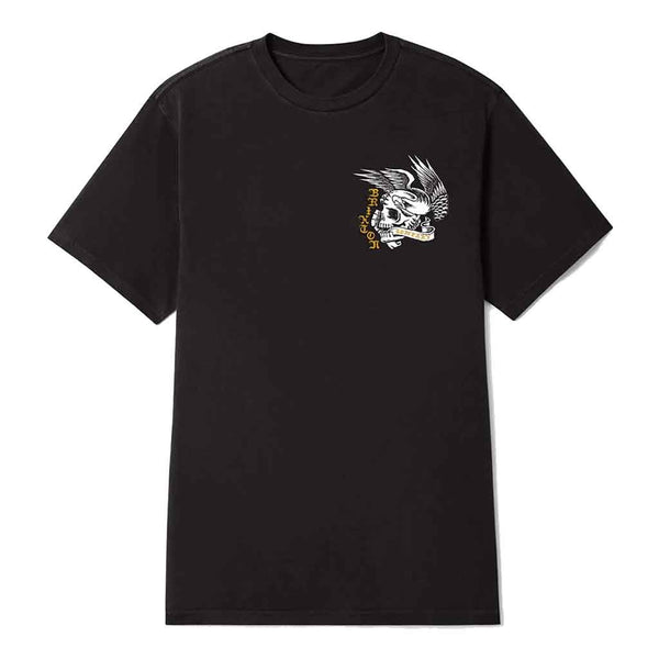 Brixton Wolcott S/S Tee - Black Worn Wash