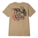 Brixton Wolcott S/S Tee - Timeless Taupe Worn Wash Back