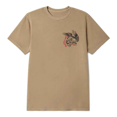 Brixton Wolcott S/S Tee - Timeless Taupe Worn Wash
