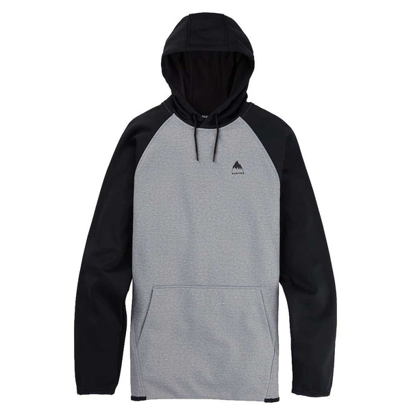 Burton 23/24 Crown Weatherproof Pullover Fleece  - Grey Heather/True Black