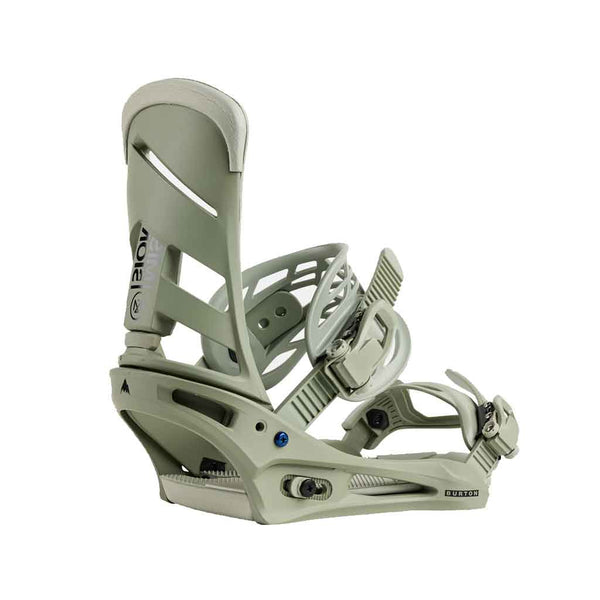 Burton 25/26 Mission Re:Flex Snowboard Bindings - Talc Green
