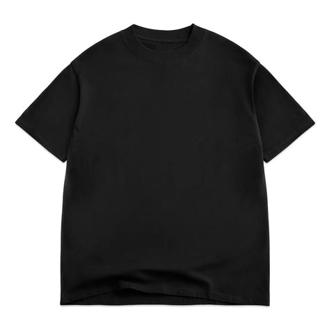 Cotton Collective 7.5oz Oversized Box Washed S/S Tee - Black