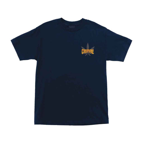 Creature Burnoutz Patch S/S Tee - Navy Front