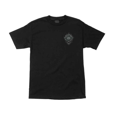 Creature Bonehead Flame S/S Tee - Black Front