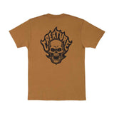 Creature Bonehead Flame S/S Tee - Brown Sugar Back