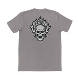 Creature Bonehead Flame S/S Tee - Med Grey2