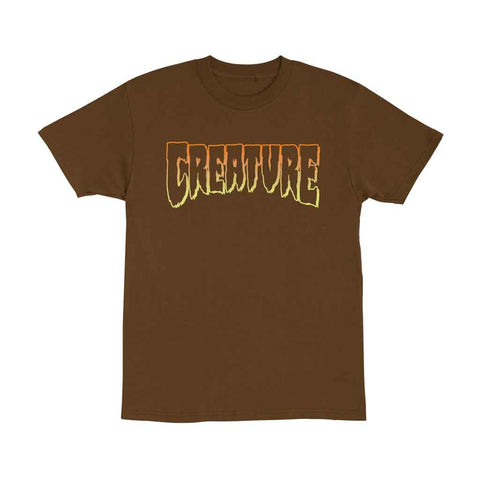 CreatuCreature Logo Outline S/S Tee - Brown