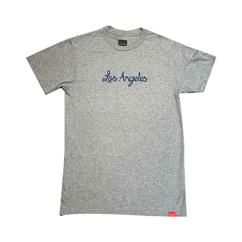 Chocolate Flip the Script Los Angeles Tee - Heather Grey/Royal