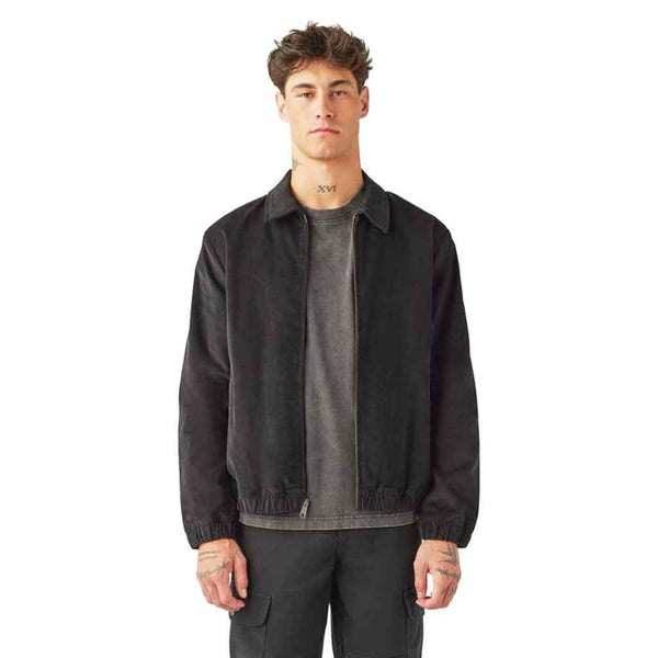 Dickies Lined Corduroy Jacket - Black Front
