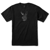 Color Bars x Playboy Black Widow S/S Tee - Black/White Front