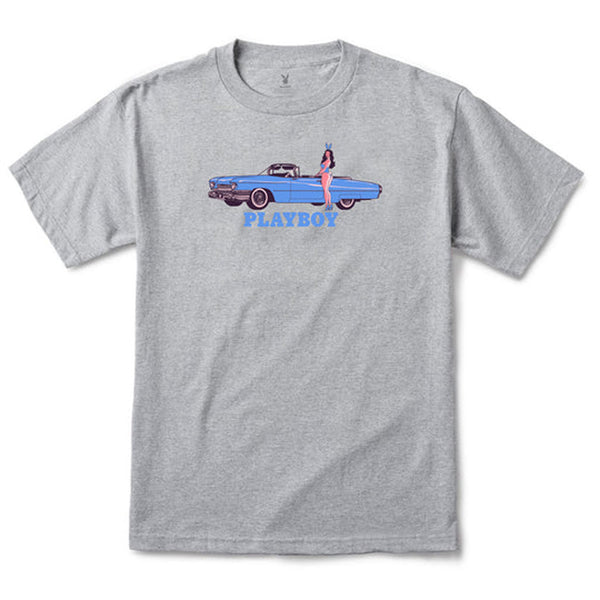 Color Bars x Playboy Car Show S/S Tee - Heather Grey