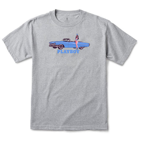 Color Bars x Playboy Car Show S/S Tee - Heather Grey