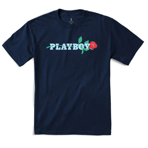 Color Bars x Playboy Rose S/S Tee - Navy
