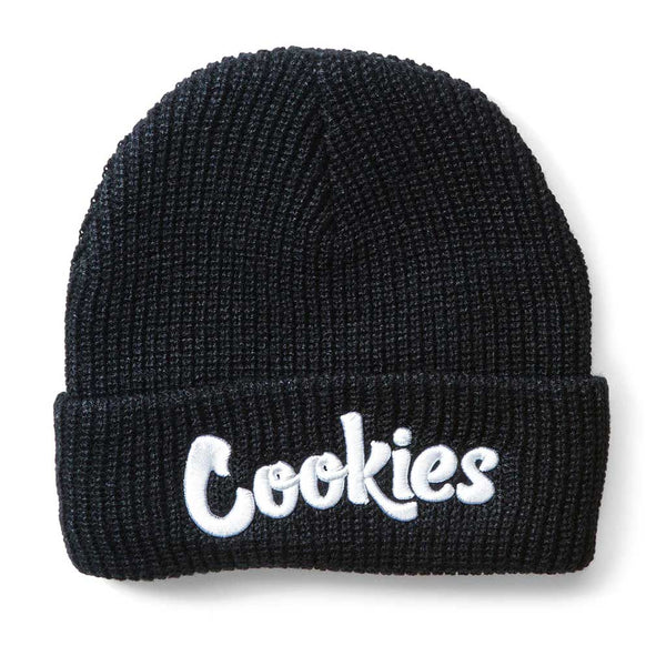 Cookies Original Mint Emb Knit Beanie - Black/White