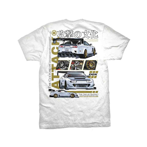DGK Attack S/S Tee - White