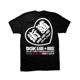 DGK x Kaido House Konbini SS Tee - Black Back