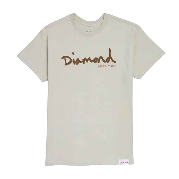 Diamond Outline Tee - Natural