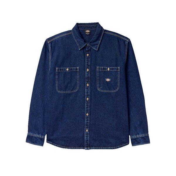 Dickies Mechanic L/S  Denim Shirt - Dark Indigo