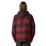 Dickies Quilted Flannel Shirt Jacket - Dark Port/Black Back