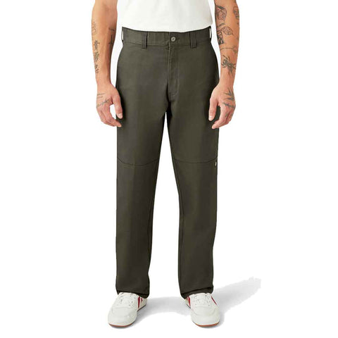 Dickies x Spitfire Double Knee Pant - Olive Green Front