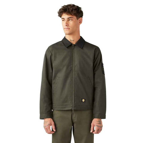 Dickies x Spitfire Lined Eisenhower Jacket - Olive Green Front