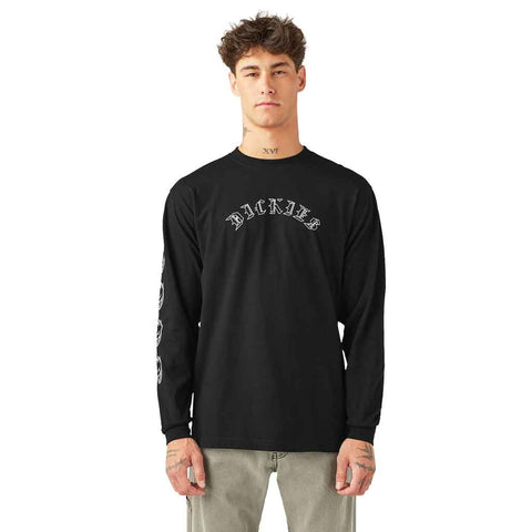 Dickies x Spitfire L/S Tee - Black Front
