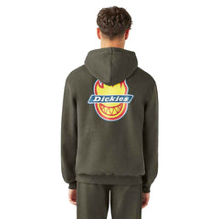 Dickies x Spitfire Graphic Hood - Olive Green | Boarders
