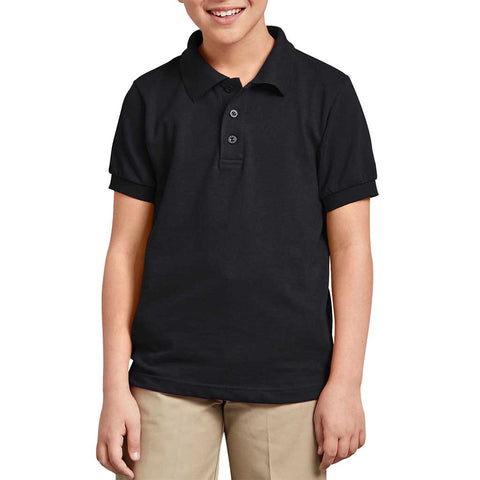 Dickies Youth Pique Polo Shirt - Black