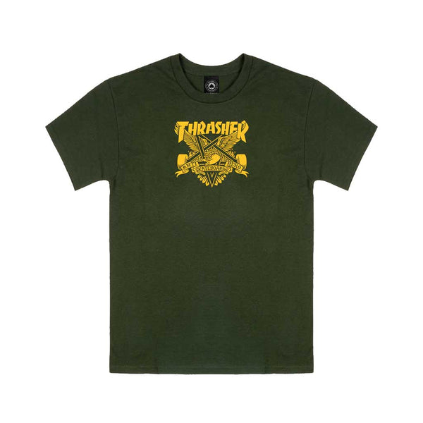 Thrasher x Anti Hero Eaglegram S/S Tee - Forest Green