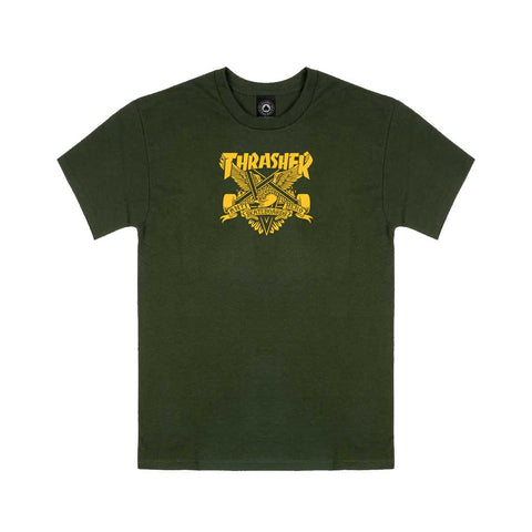 Thrasher x Anti Hero Eaglegram S/S Tee - Forest Green