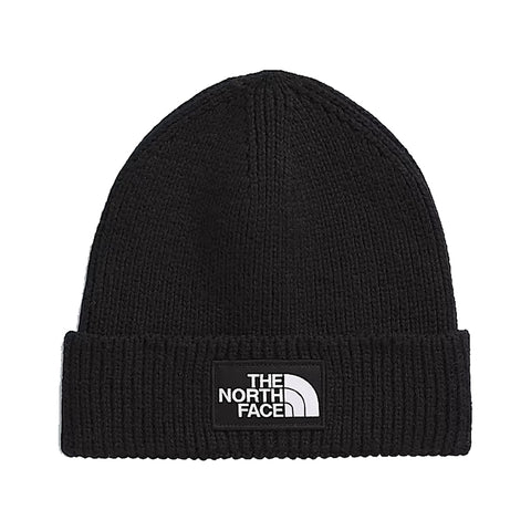The North Face Logo Box Cuffed Beanie - TNF Black