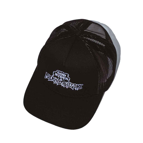 Fucking Awesome God Rides FA Trucker Hat - Black