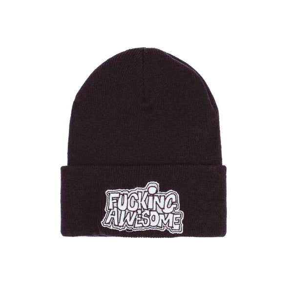 Fucking Awesome PBS Logo Cuff Beanie - Black