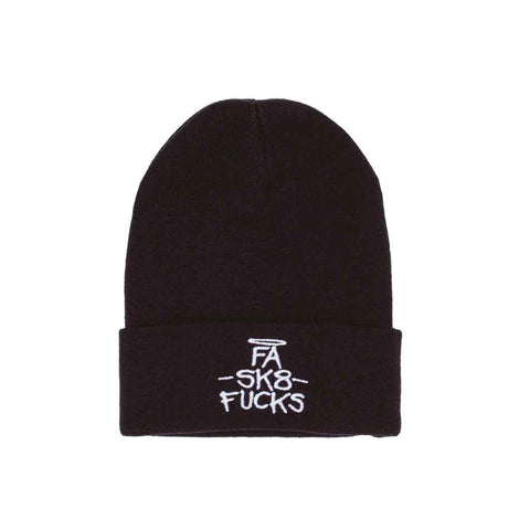 Fucking Awesome FA SK8 Fucks Cuff Beanie - Black