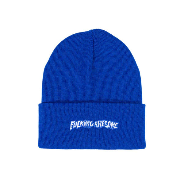 Fucking Awesome Little Stamp Embroidered Beanie - Royal