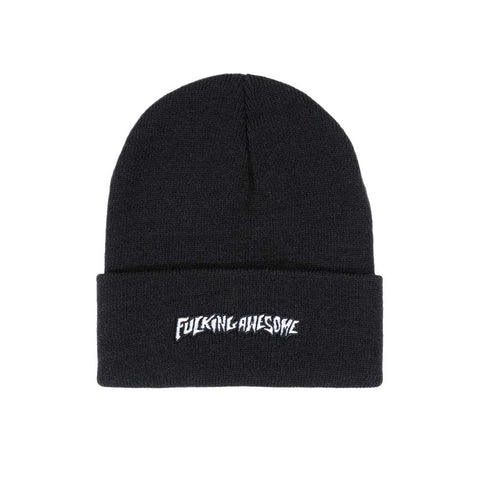 Fucking Awesome Little Stamp Embroidered Beanie - Black