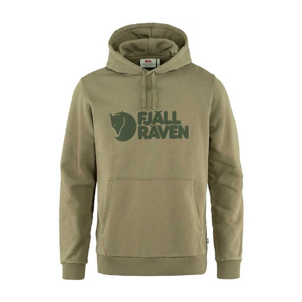 Fjallraven Logo Hoodie - Light Olive