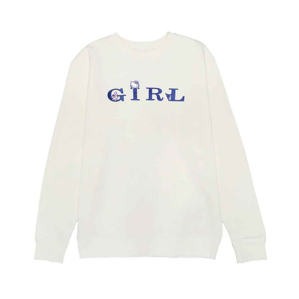 Girl x Sanrio Serif Kitty Crew Neck - Cream