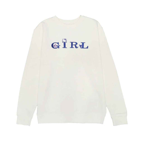 Girl x Sanrio Serif Kitty Crew Neck - Cream