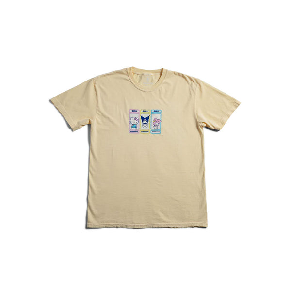 Girl x Sanrio Rainbow Triple OG S/S Tee - Yellow