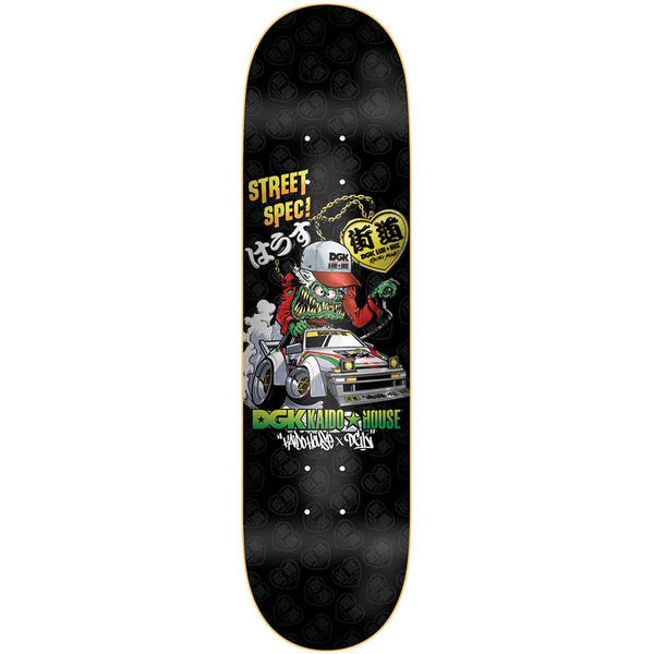 DGK x Kaido House Wide Open Embossed 8.06" Deck - Black
