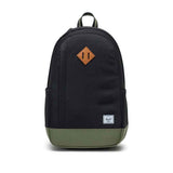 Herschel Seymour Backpack - Black/Four Leaf Clover Front