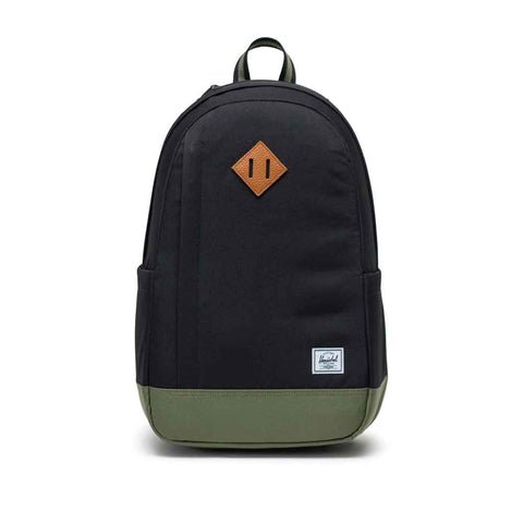 Herschel Seymour Backpack - Black/Four Leaf Clover Front