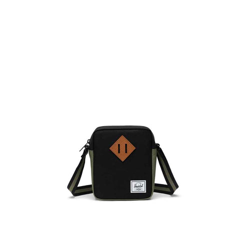 Herschel Heritage Crossbody -  Black/Four Leaf Clover Front