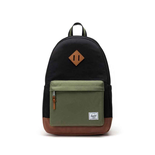 Herschel Heritage Backpack - Black/4Leaf Front
