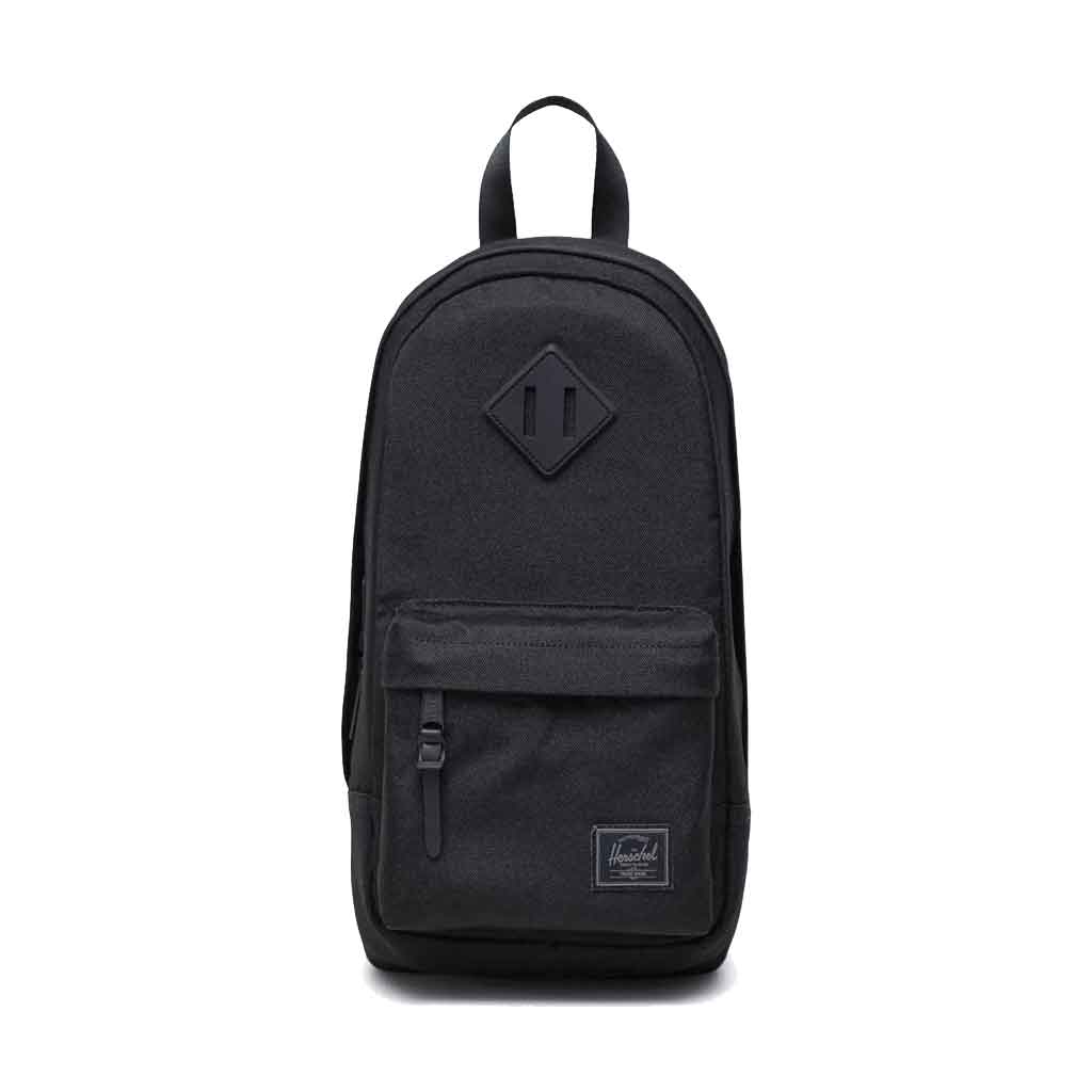 black herschel heritage backpack Herschel Heritage Shoulder 8L Bag - Black Tonal