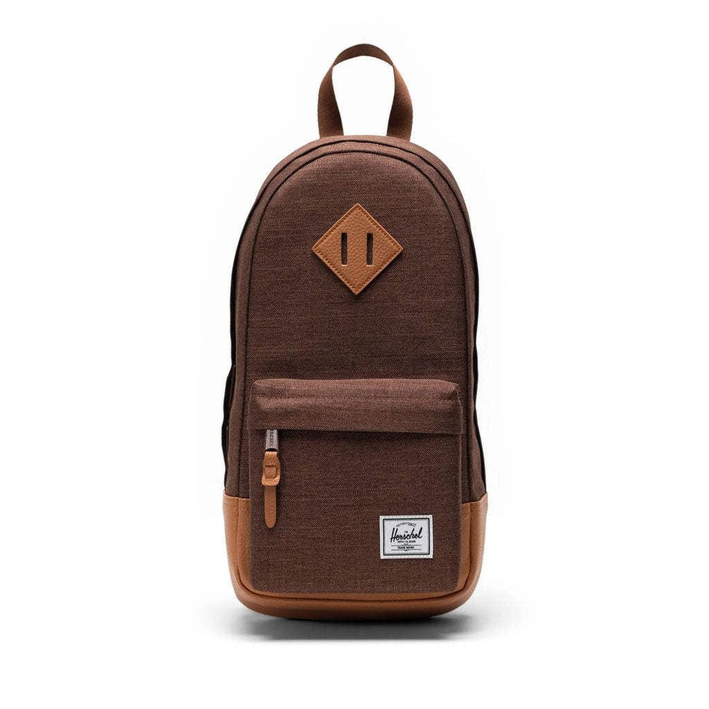herschel backpack natural Herschel Heritage Shoulder 8L Bag - Potting Soil Crosshatch/Natural