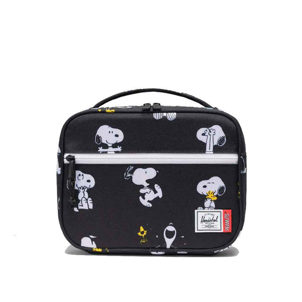 Herschel x Peanuts Pop Quiz Lunch Box Snoopy and Woodstock - Black