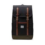 Herschel Retreat Backpack - Black/Ivy Green